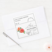 Étiquette de bougie parfumée de l'Hibiscus d'Apoth (Enveloppe)