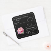 Étiquette de bougie parfumée de Peony Apothecary (Enveloppe)