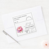 Étiquette de bougie parfumée de Peony Apothecary (Enveloppe)