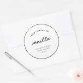 Étiquette de bougie personnalisé moderne (Enveloppe)