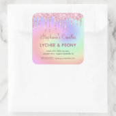 Étiquette de bougie personnalisé | Parties scintil (Sac)