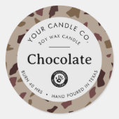 Étiquette de bougie personnalisée - Autocollant pe (Devant)