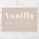 Étiquette de bougie personnalisée minimaliste (Étiquettes simples)