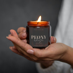 Étiquette de Bougie Personnalisée Minimaliste Mode