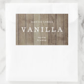 Étiquette de bougie rustique minimal (Sac)