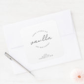 Étiquette de bougie Simple Moderne (Enveloppe)