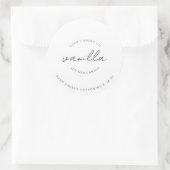 Étiquette de bougie Simple Moderne (Sac)