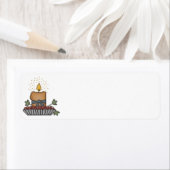 Étiquette de bougies (En situation)