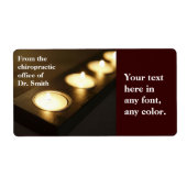 Étiquette de bougies électorales (Devant)