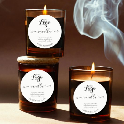 Étiquette de bougies maison personnalisées