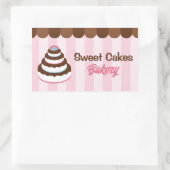 Étiquette de boulangerie de gâteaux | Gâteaux mign (Sac)