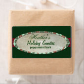 Étiquette de boulangerie de houx de Noël (En situation)