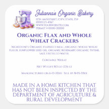 Étiquette de boulangerie de pâtisserie de chef de 