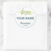 Étiquette de boulangerie personnalisé + Votre nom (Sac)