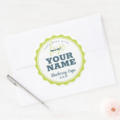 Étiquette de boulangerie personnalisé + Votre nom (Enveloppe)