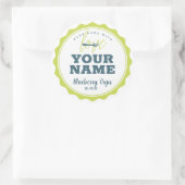 Étiquette de boulangerie personnalisé + Votre nom (Sac)