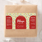 Étiquette de bouteille à goutte à goutte cosmétiqu (En situation)