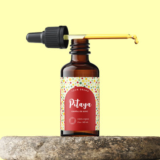 Étiquette de bouteille à goutte à goutte cosmétiqu