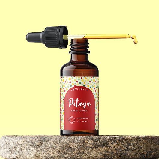 Étiquette de bouteille à goutte à goutte cosmétiqu