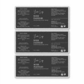 Étiquette de bouteille à goutte cosmétique (Devant)