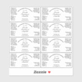 Étiquette de bouteille à goutte étanche blanc 1,5  (Feuille)