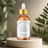 Étiquette de bouteille à goutte étanche blanc 1,5 