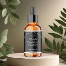 Étiquette de bouteille à goutte étanche noire 1,5 