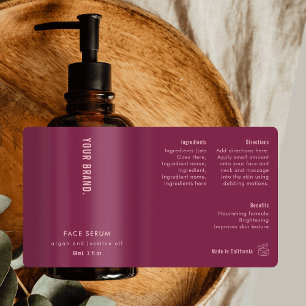 Étiquette de bouteille à goutte Neutral Mulberry e