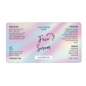 Étiquette de bouteille à goutte OZ Holographique 2 (Devant)