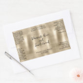 Étiquette de bouteille à huile métallique perlé br (Enveloppe)