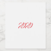 Étiquette de bouteille à vin de Saint-Valentin (8, (Étiquettes simples)