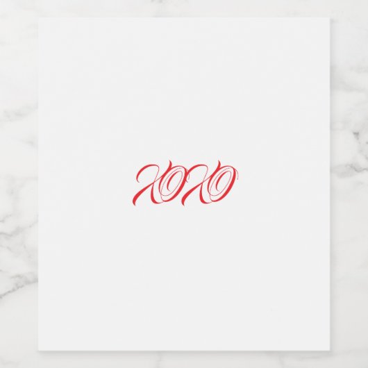 Étiquette de bouteille à vin de Saint-Valentin (8, (Étiquettes simples)