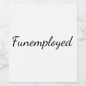 Étiquette de bouteille à vin FunEmployé (Étiquettes simples)