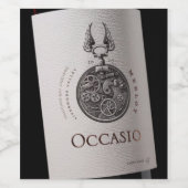 Étiquette de bouteille à vin personnalisé (Étiquettes simples)