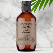 étiquette de bouteille compte-gouttes de style pap