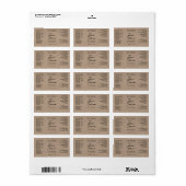 Étiquette de bouteille compte-gouttes Kraft aspect (Feuille entière)