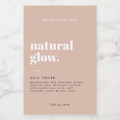 Étiquette de bouteille cosmétique moderne (Étiquettes simples)