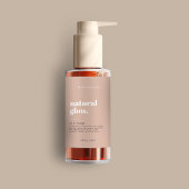 Étiquette de bouteille cosmétique moderne