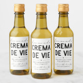Étiquette de bouteille Crema de Vie Eggnog fait ma (Bouteilles)