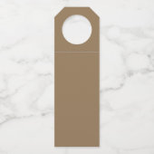 Étiquette de bouteille d'anniversaire rose et or m (Dos)