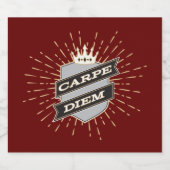 Étiquette de bouteille de bière Carpe Diem (Étiquettes simples)