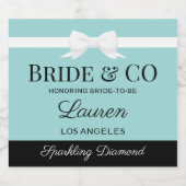 Étiquette de bouteille de boisson de mariée inspir (Étiquettes simples)