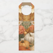 Étiquette de bouteille de caramel floral atténué p (Dos)