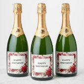 étiquette de bouteille de champagne avec cadre de (Bouteilles)
