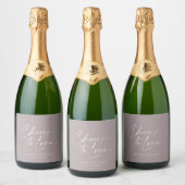 Étiquette de bouteille de champagne de mariage lil (Bouteilles)