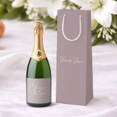 Étiquette de bouteille de champagne de mariage lil