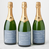 Étiquette de bouteille de champagne en décalcomani (Bouteilles)