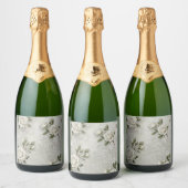 étiquette de bouteille de champagne laces and rose (Bouteilles)