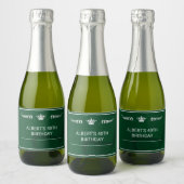 Étiquette de bouteille de champagne pour anniversa (Bouteilles)