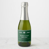 Étiquette de bouteille de champagne pour anniversa (Devant)